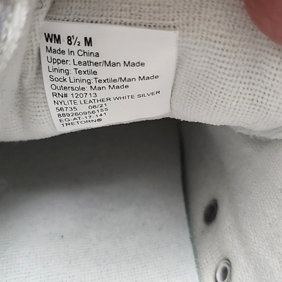 NWT Tretorn Women's Nylite Plus White Vintage Style Leather Lace-up Sneaker 8.5M - Picture 13 of 16